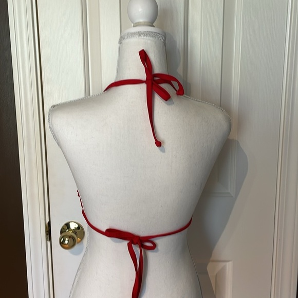 CR Acqua Red Ruffled Bikini Top - Picture 3 of 6